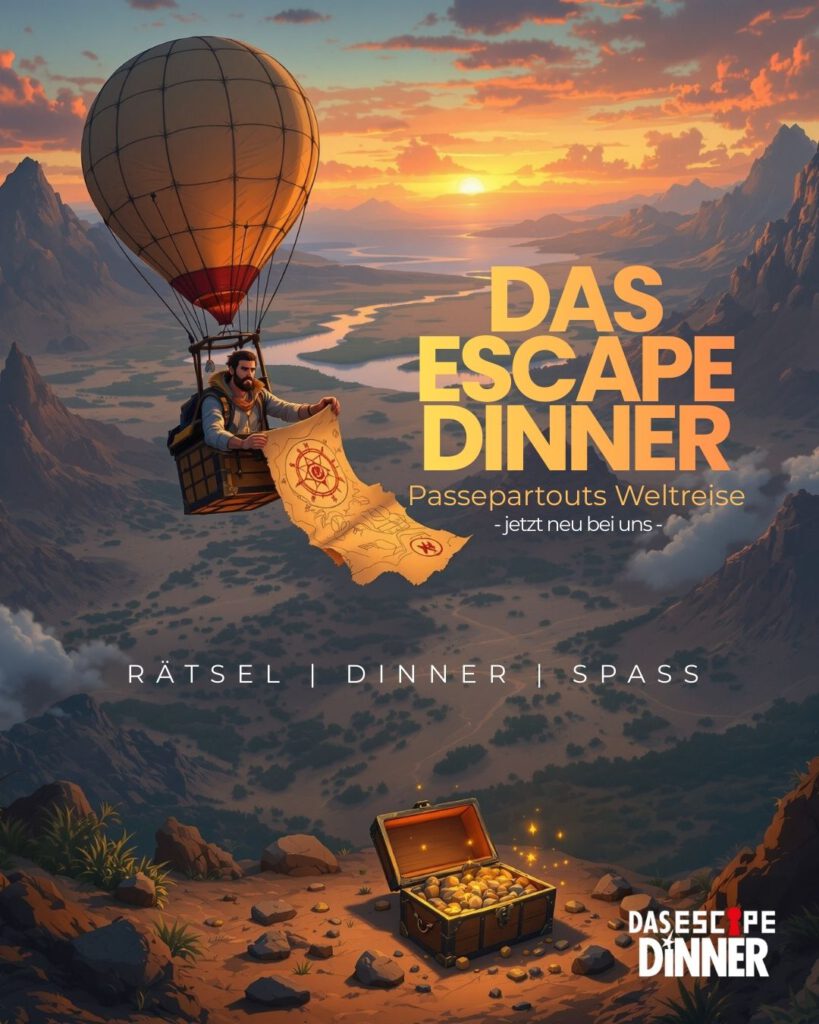 Beginn: 19 Uhr
Ticket inkl. 3 Gänge Menü: 84,90 €
